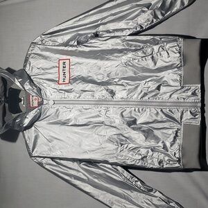 EUC Hunter for Target silver men's‎ hooded windbreaker size small
